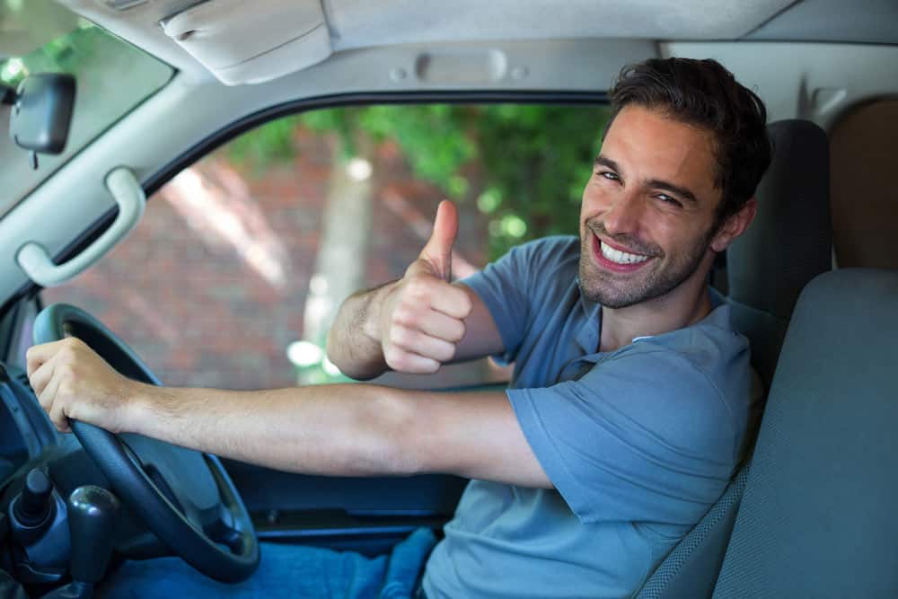 Happy Man Showing Thumbs Up