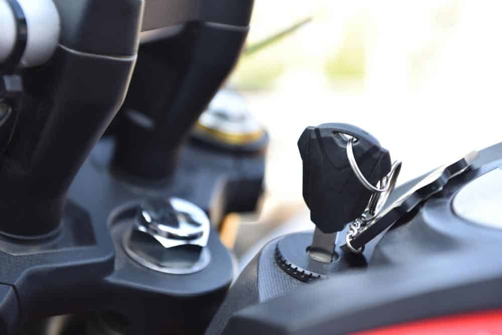 Motorbike Key Inserted To The Big Bike — All Pro Locksmiths in Port Macquarie, NSW